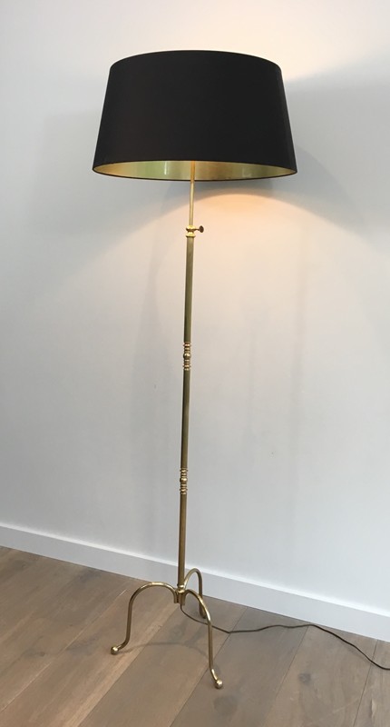  Neoclassical Adjustable Brass Floor lamp-barrois-antiques-50's-27886-main-636626827722262304.JPG