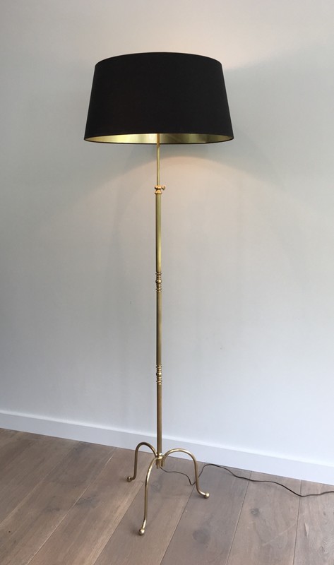  Neoclassical Adjustable Brass Floor lamp-barrois-antiques-50's-27889-main-636626827868441800.JPG