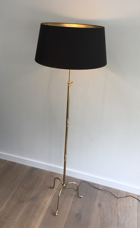  Neoclassical Adjustable Brass Floor lamp-barrois-antiques-50's-27890-main-636626827929908952.JPG