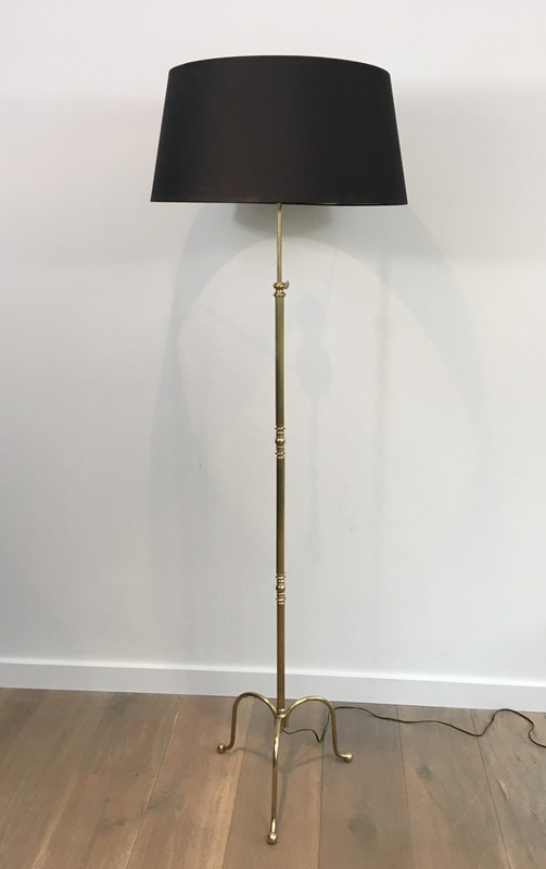  Neoclassical Adjustable Brass Floor lamp-barrois-antiques-50's-27891-main-636626828006976904.JPG