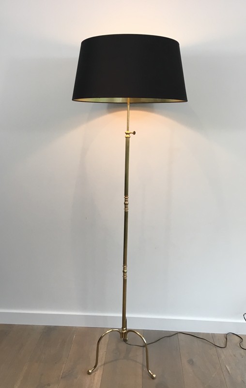  Neoclassical Adjustable Brass Floor lamp-barrois-antiques-50's-27895-main-636626828561897360.JPG
