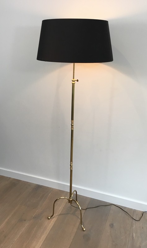  Neoclassical Adjustable Brass Floor lamp-barrois-antiques-50's-27896-main-636626828621804432.JPG