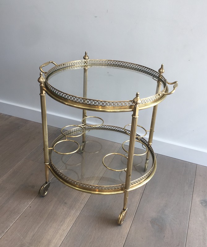 Neoclassical Brass Round Trolley. French-barrois-antiques-50's-28913-main-636662067415628391.JPG