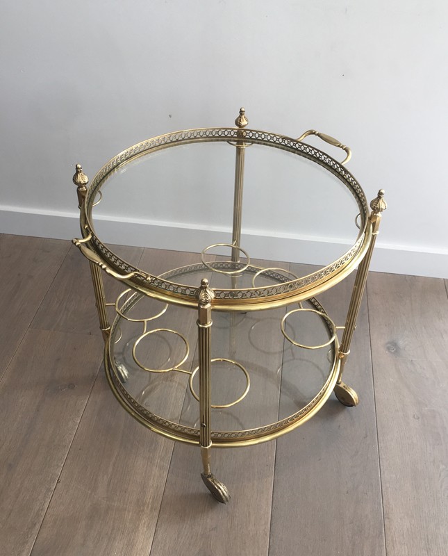  Neoclassical Brass Round Trolley. French-barrois-antiques-50's-28917-main-636662067842622287.JPG
