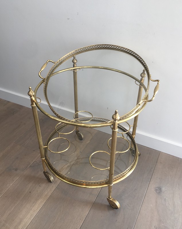  Neoclassical Brass Round Trolley. French-barrois-antiques-50's-28918-main-636662068097851375.JPG