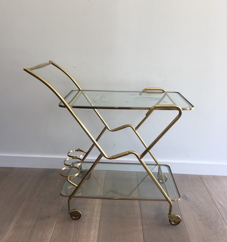  Brass and Engraved Glass Drinks Trolley-barrois-antiques-50's-30073-main-636779744715708873.JPG