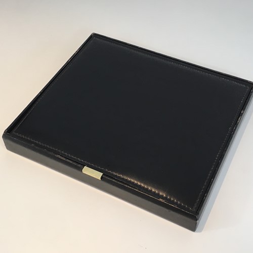 Leather And Brass Box For Documents