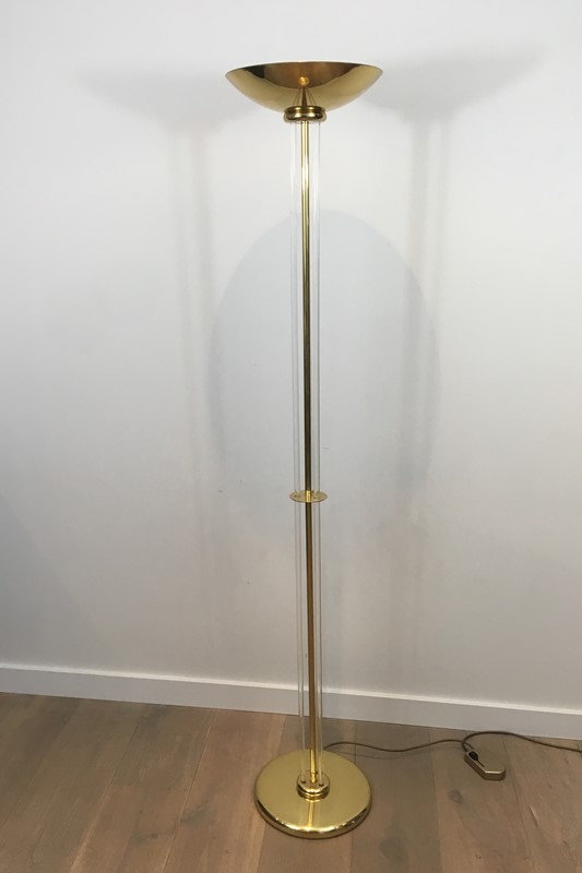 Acrylic and gilt brass Floor Lamp-barrois-antiques-50s-31081-main-636807359631016876.JPG