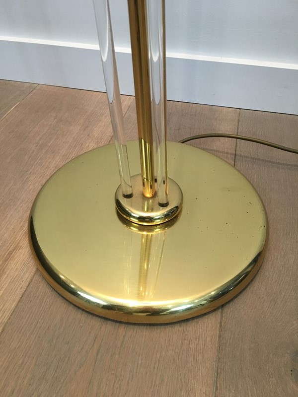 Acrylic and gilt brass Floor Lamp-barrois-antiques-50s-31094-main-636807360096095727.JPG