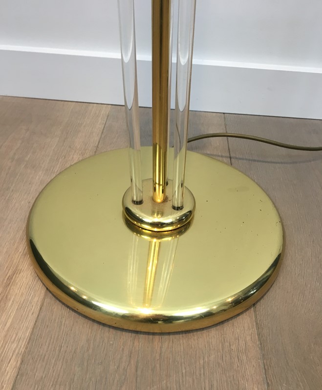 Acrylic and gilt brass Floor Lamp-barrois-antiques-50s-31098-main-636807360196094456.JPG