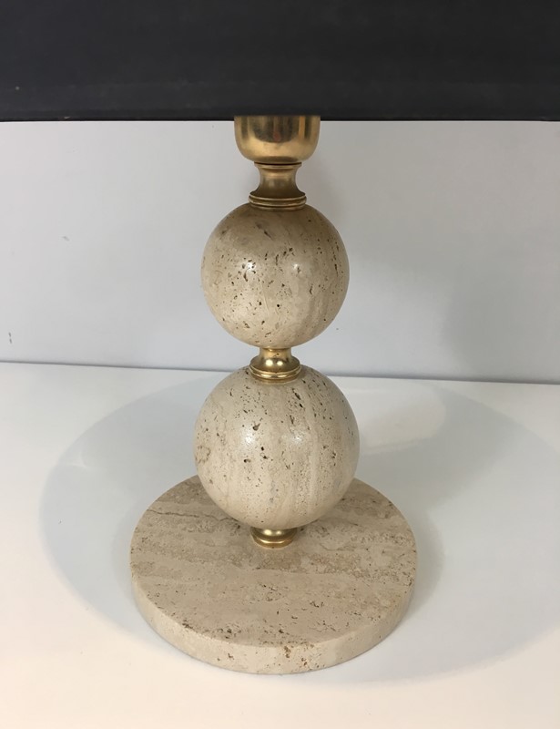  Travertine & Brass table Lamp. Black Shintz Gilt-barrois-antiques-50s-31355-main-636824557392168716.jpg