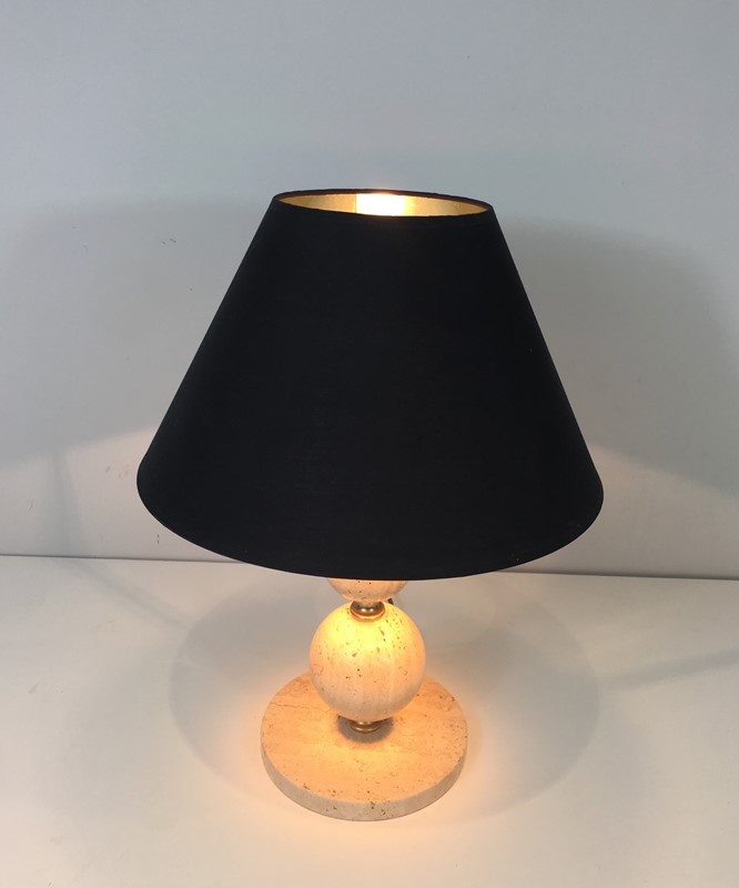  Travertine & Brass table Lamp. Black Shintz Gilt-barrois-antiques-50s-31363-main-636824557718419207.jpg