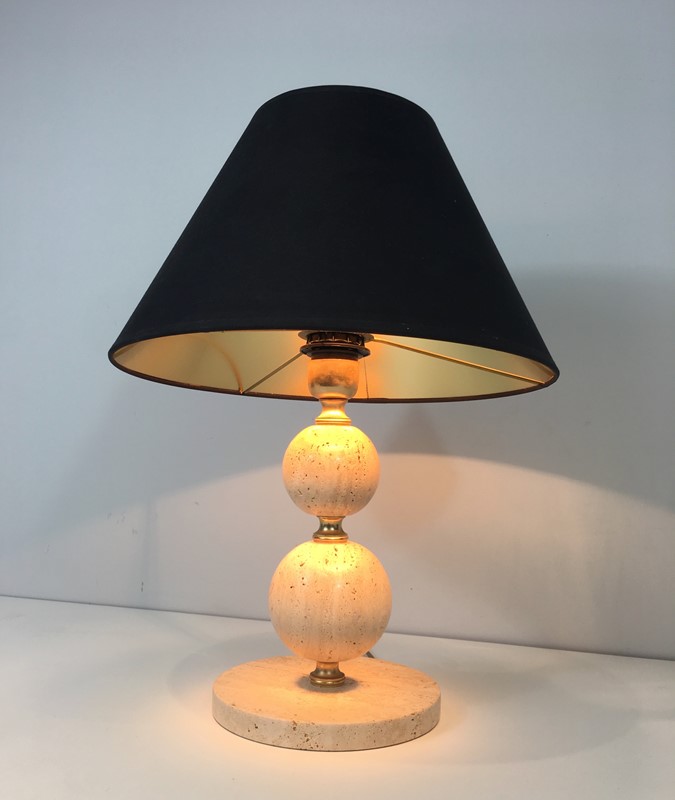  Travertine & Brass table Lamp. Black Shintz Gilt-barrois-antiques-50s-31364-main-636824557737950395.jpg