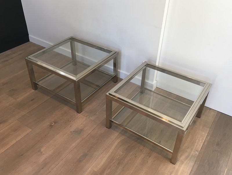  Pair of Important Chrome Side Tables. French. 70s-barrois-antiques-50s-31958-main-636891018599173652.JPG