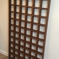 Separation Shelf made of Exotic Wood. Circa 1970