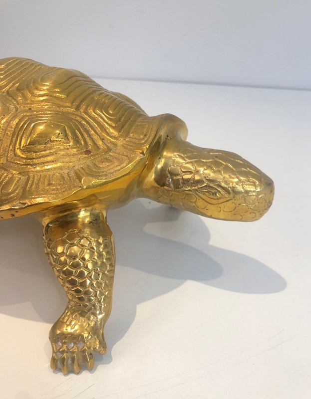  Turtle Brass Sculpture. French. Circa 1970-barrois-antiques-50s-41612-main-637602103367084204.jpg