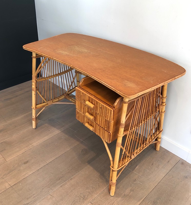 Attribut to Audoux Minet. Rattan Desk with Drawers-barrois-antiques-50s-41698-main-637602121093784376.jpg