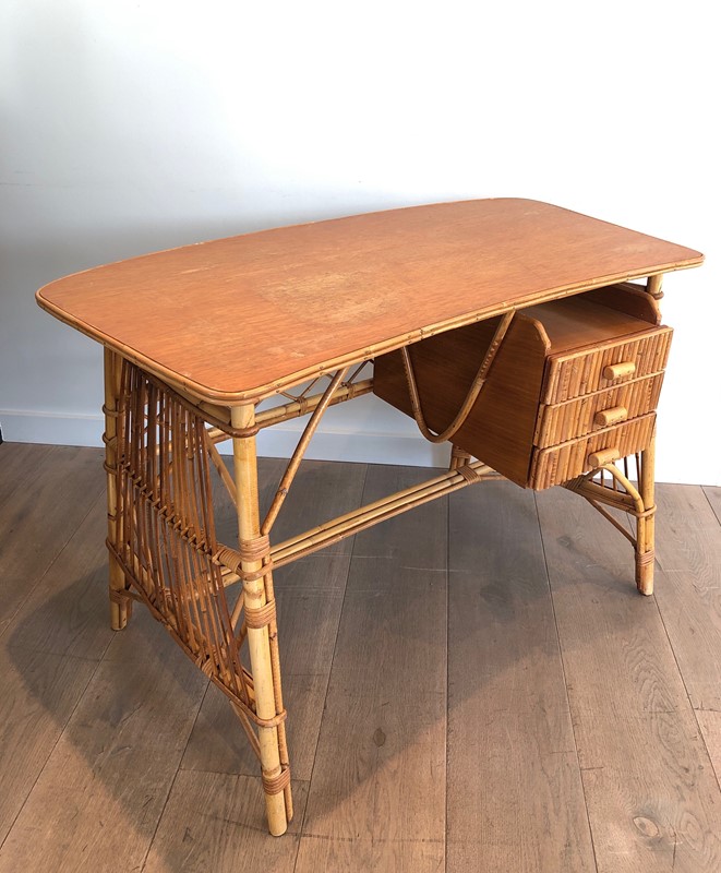 Attribut to Audoux Minet. Rattan Desk with Drawers-barrois-antiques-50s-41700-main-637602121137065255.jpg