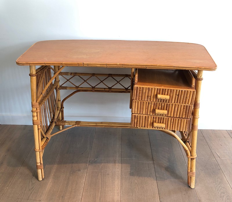 Attribut to Audoux Minet. Rattan Desk with Drawers-barrois-antiques-50s-41714-main-637602121606438835.jpg
