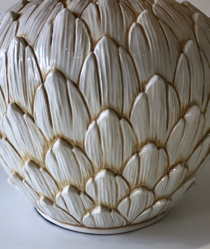 Artichoke Ceramic Table Lamp. French. Circa 1970-barrois-antiques-50s-51034-main-637777606741997137.jpg