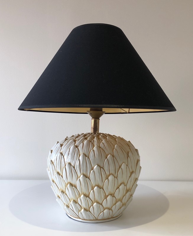 Artichoke Ceramic Table Lamp. French. Circa 1970-barrois-antiques-50s-51036-main-637777606796059004.jpg