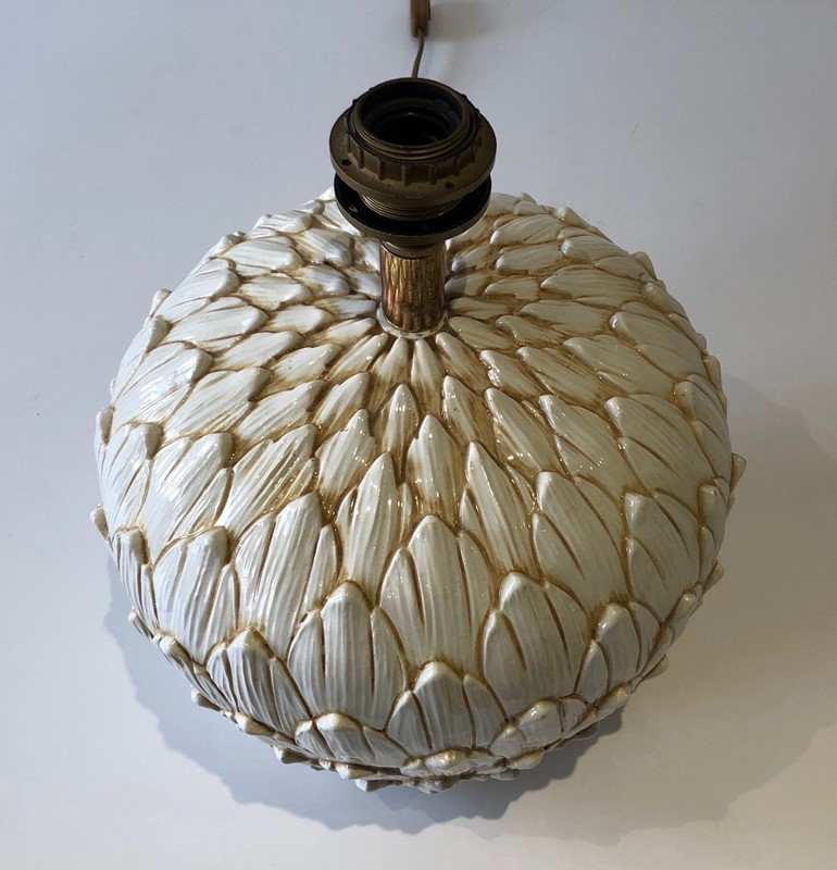 Artichoke Ceramic Table Lamp. French. Circa 1970-barrois-antiques-50s-51040-main-637777606897308423.jpg