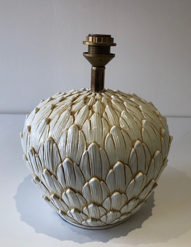 Artichoke Ceramic Table Lamp. French. Circa 1970-barrois-antiques-50s-51041-main-637777606912620718.jpg