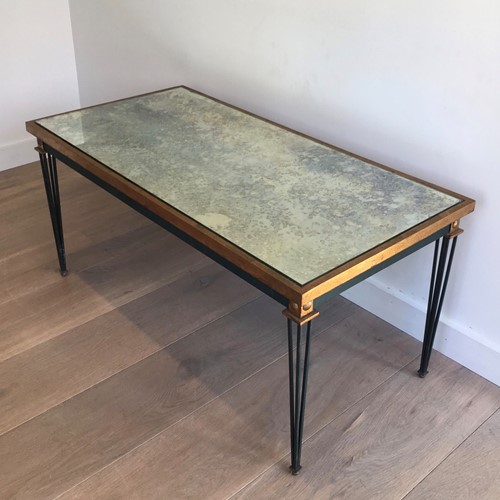 Painted And Gilt Steel Coffee Table In The Style O