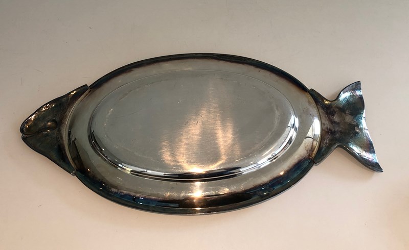 Silver Plated Dish Representing A Fish. Italian Work. Circa 1970-barrois-antiques-50s-53387-11-main-638091109735682619.jpg