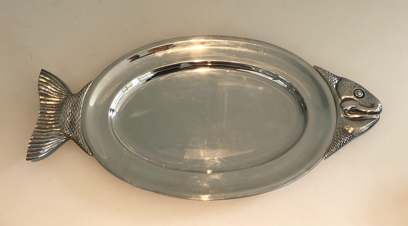 Silver Plated Dish Representing A Fish. Italian Work. Circa 1970-barrois-antiques-50s-53387-12-main-638091109762713431.jpg