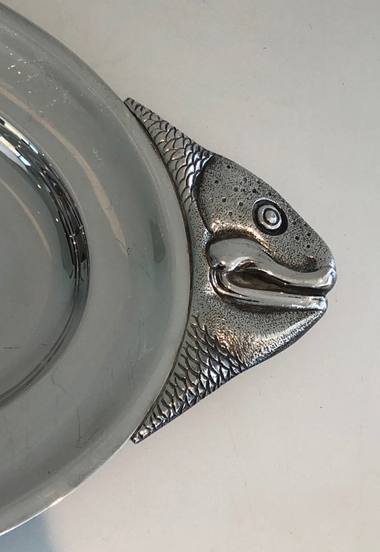 Silver Plated Dish Representing A Fish. Italian Work. Circa 1970-barrois-antiques-50s-53387-7-main-638091109626621561.jpg