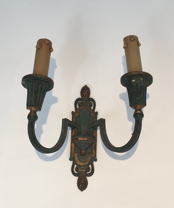  Interesting Pair of Bronze Sconces. French. 1940s-barrois-antiques-BS-177-main-636641338968131504.jpg