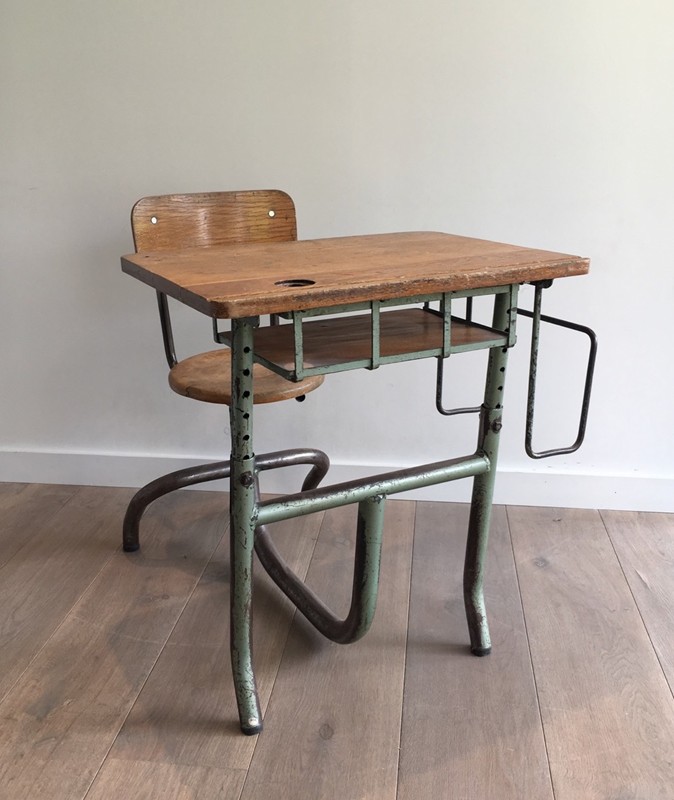  Industrial Steel and Wood Children Desk. 1900's-barrois-antiques-I-612-main-636619002538928949.jpg