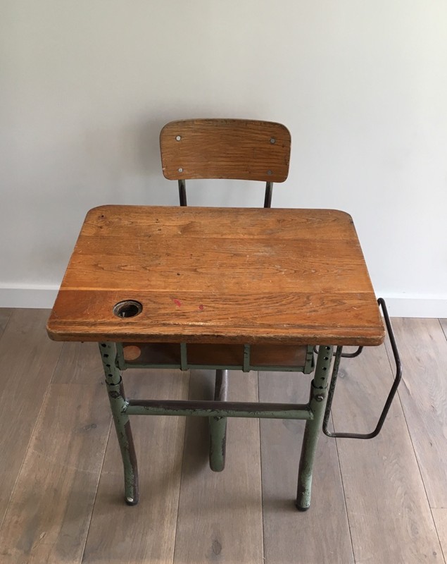  Industrial Steel and Wood Children Desk. 1900's-barrois-antiques-I-614-main-636619002679648165.jpg