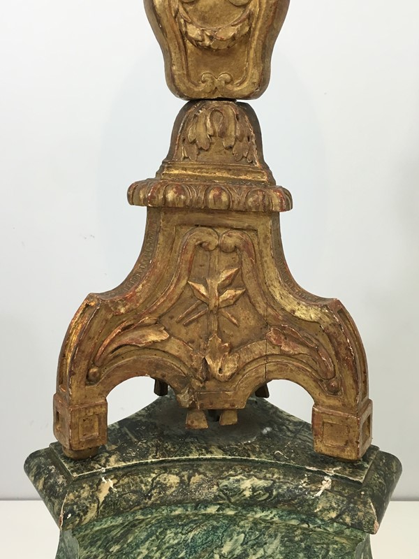  Gold gilt Carved Wood Candelabra on painted base-barrois-antiques-fl-374-main-636820243682963186.jpg