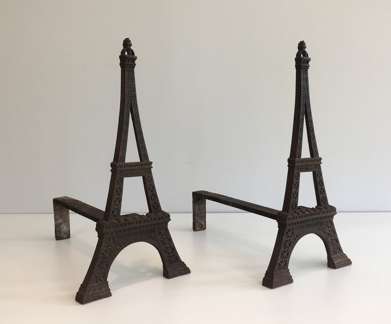  Very Rare Eiffel Tower Cast Iron Andirons. French-barrois-antiques-fp-2263-main-637231658432493480.jpg