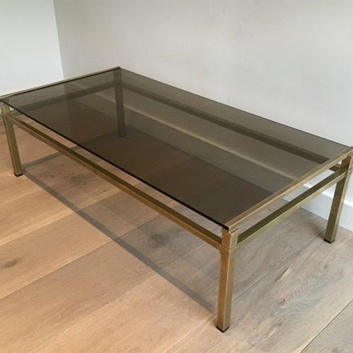 Modernist Brass Coffee Table