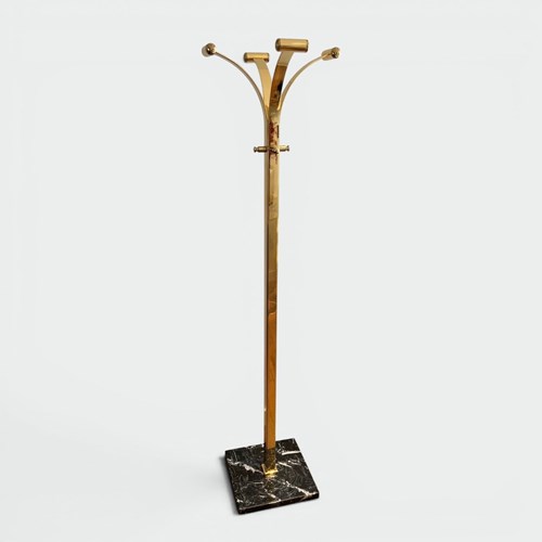 Coat Rack In Brass And Marble