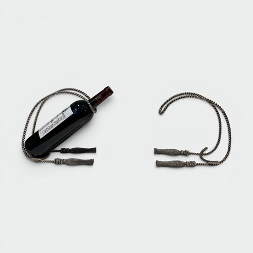 Pair Of Trompe-L'œil Silver-Plated Bottle Holders, In The Style Of Maria Pergay,