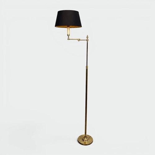 Floor Reading Lamps With Articulated Arm In Gilt Brass. Neoclassical Styl. Frenc