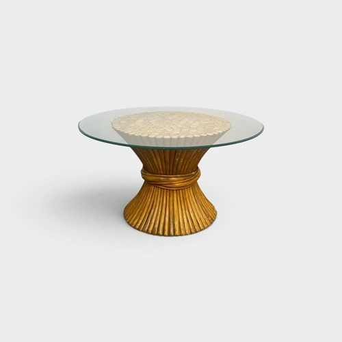 Elinor Mcguire Wheat Sheaf Coffee Table. American Work. Circa 1970