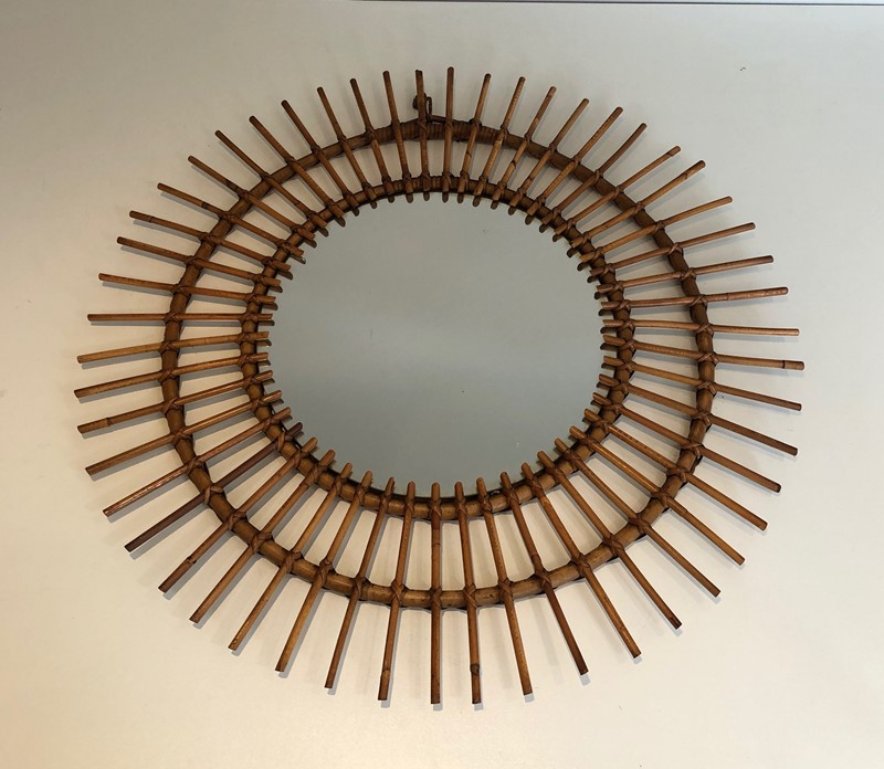  Round Rattan Mirror. French. Circa 1950-barrois-antiques-pfm-1526-main-637595368135036139.jpg