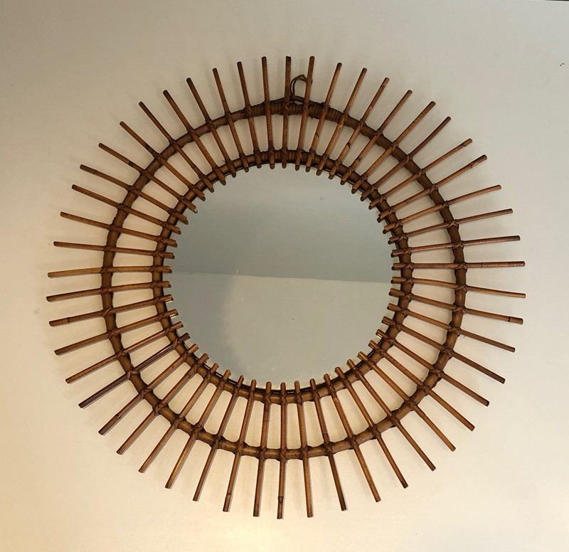  Round Rattan Mirror. French. Circa 1950-barrois-antiques-pfm-1527-main-637595368296441874.jpg