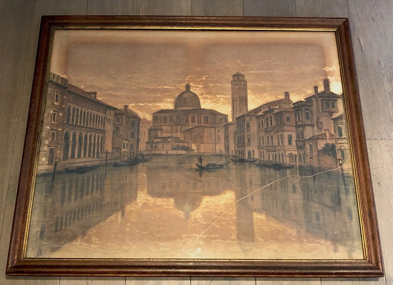 Large Venice View. Signed By François Stroobant (1819-1916)-barrois-antiques-pfm-1757-12-main-638088684258974257.jpg