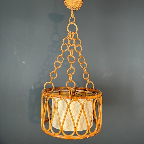 Small Rattan Chandelier