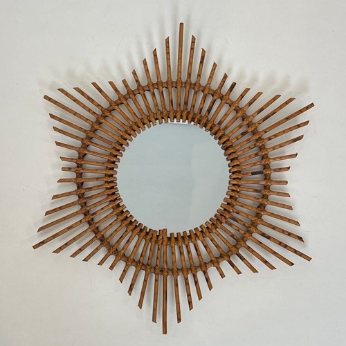 Star Rattan Mirror