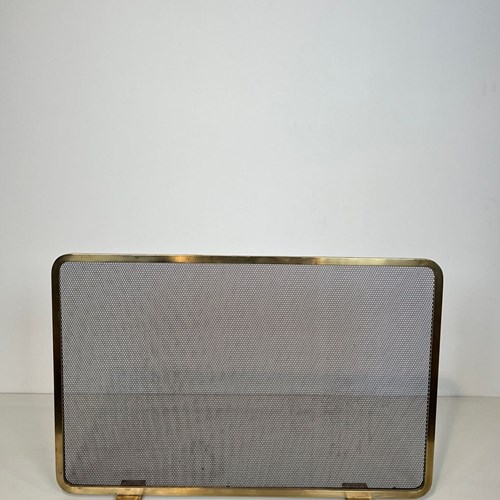 Brass And Grilling Fireplace Screen