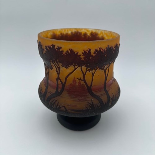 Art Nouveau Cameo Glass Vase – Daum Nancy, France, Circa 1900