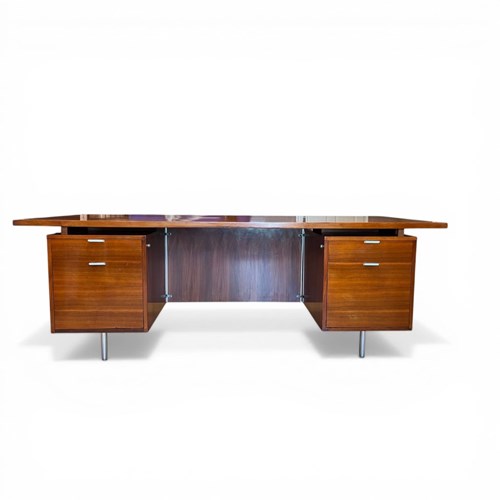 Walnut "EOG" Executive Desk By George Nelson For Herman Miller, Circa 1960