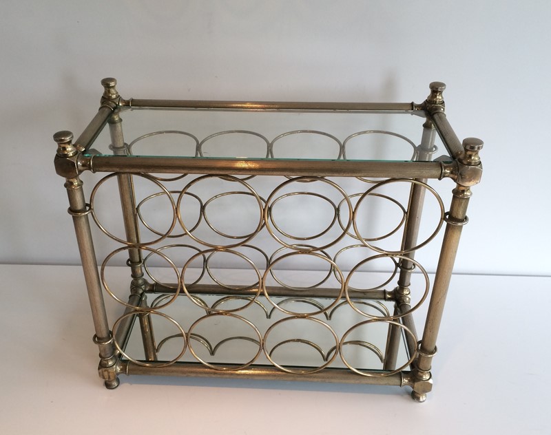  Silver Plated Bottles Holder With Glass Shelves-barrois-antiques-w-154-main-637387014640021239.JPG
